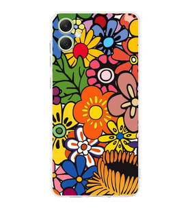 PrintiFy Samsung Galaxy A05 ile Uyumlu Retro Color 2  Kamera Korumalı Şeffaf  Kılıf