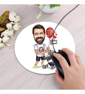 Kişiye Özel Babama İlk Komik Hediyem Mousepad