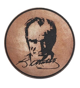ATATÜRK Deri PEÇ - Arma - Askeri Patch