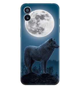Nothing Phone 2 Kılıf Desenli Silikon Platinium Series Moon Wolf 1820