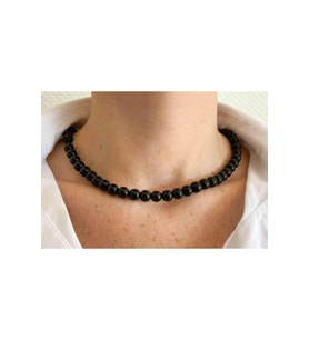 Oniks Taşı Doğaltaş Kolye 8 Mm