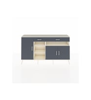Arges Konsol 5 Raflı 2 Çekmeceli 3 Kapaklı 176x30x99 Aytaşı-Antrasit