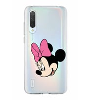 Xiaomi Mi 9 Lite Uyumlu Kapak Minnie Mouse Tasarımlı Şeffaf Silikon Kılıf