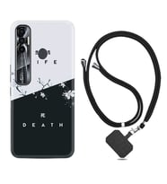 Tecno Spark 6 6 Go 8C 8 Pro 7 7 Pro Kılıf Boyun Askılı Silikon Life and Death 1339
