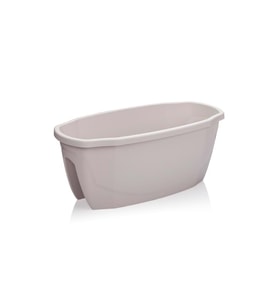 Omnipazar SO-ZS02 Zümrüt Balkon Saksı 15,5 litre No 2 Kirli Beyaz (113)