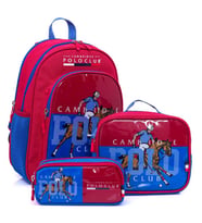Cambridge Polo Club Riders Edition 3'lü Erkek İlkokul Çanta Seti - Saks Mavi - PLCAN2114