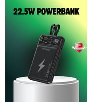 Northcity Powerbank Dahili Ekranlı 10000 mAh Çift Kablolu - 22.5W Hızlı Şarj