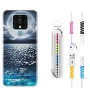 Tecno Camon 16 18P Pova 3 Pova Neo Kılıf Kablo Koruma Spiral Silikon Great Moon 1301