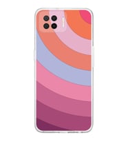 PrintiFy Oppo A73 Uyumlu Kamera Korumalı Renk Cümbüşü F Tasarımlı Şeffaf Silikon Kılıf