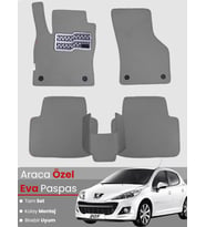 PEUGEOT 207 COUPE (2006-2014) Uyumlu EVA Paspas Tam Set–Araca Özel,Oto Paspas,Kolay Montaj