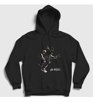 Presmono Unisex Siyah Jump Guns N' Roses Slash Kapüşonlu Sweatshirt 40094tt