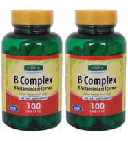 Vitapol Vitamin B Complex 2x100 Tablet Skt Ağustos 2024 Ücretsiz Aynı Gün Kargo