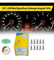 12V 1.2W Gösterge Ikaz Ampulü Mini Dipsiz Trifa 10'Lu Paket 01702 (457956287)