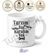 Hipster Baba Yazılı Tarz Kupa Bardak Babalar Günü Özel Hediye Baskılı