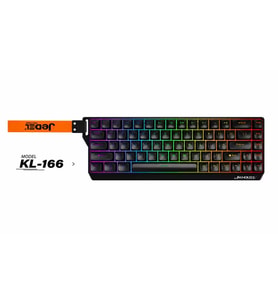 RGB Işıklı Mini Gaming Oyuncu Klavyesi - %60 Kompakt Tasarım - Kablolu Mekanik Hisli Type-C 69 Tuşlu