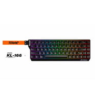 RGB Işıklı Mini Gaming Oyuncu Klavyesi - %60 Kompakt Tasarım - Kablolu Mekanik Hisli Type-C 69 Tuşlu