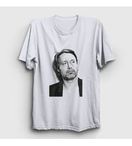 Presmono Unisex Beyaz Pose V2 Mads Mikkelsen T-Shirt 555557tt