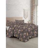 Çift Kişilik Nevresim Takımı Sık Dokuma Pamuk Saten 3d Özel Tasarım Retro Flowers Luxury
