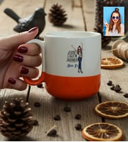 Kişiye Özel Karikatürlü Cute But Aquarius Kova Burcu Kupa Bardak Pro Doğum Günü Hediyesi