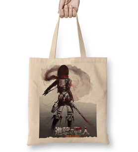 Attack on Titan Mikasa Bez Çanta Uzun Saplı