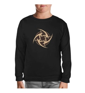 Ninjas In Pyjamas Siyah Çocuk Sweatshirt
