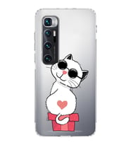 Xiaomi  Mi 10 Ultra  Kamera Korumalı Kapak Coolcat Tasarımlı Şeffaf  Kılıf