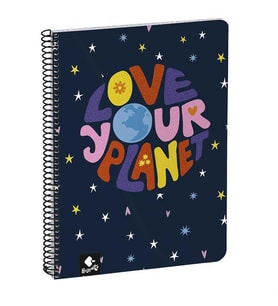 Busquets Love Planet Kareli A5 Spiralli Defter 80 Yaprak 2005009600