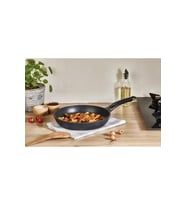 Elit Alüminyum Döküm Granite 28 cm Tava Siyah