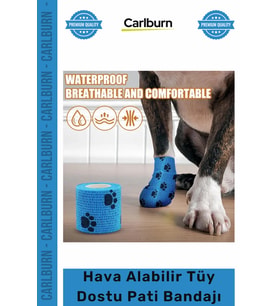 #Petshop Evcil Hayvan Kedi Köpek Koruma Su Geçirmez Hava Alabilir Tüy Dostu Destek Pati Bandajı