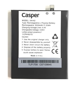 Casper Via A2 Uyumlu Pil Sıfır - Servis