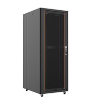 AGER 36U 800x1000mm Dikili Tip Siyah Kabinet Vega AG-VB36U8010S1 Cam Kapak