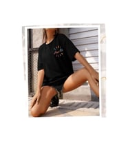 Baskılı T-shirt - Siyah