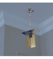Ender Tekli Avize Bal Akrilik Cam (Krom)