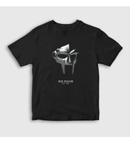 Presmono Unisex Çocuk Siyah Metal Mask Rap Mf Doom T-Shirt 454721tt