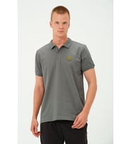 Erkek Polo Yaka Tişört Rahat Kesim Baskılı T-shirt