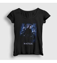 Presmono Kadın Siyah Neo V2 Film The Matrix T-Shirt 253993tt