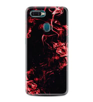 Oppo A5S A15 A16 A54 A55 A73 A74 Kılıf Desemli Silikon Red Smoke 1745