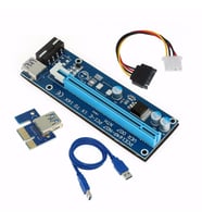 PCI-E USB 3.0 Riser Kartı 1x to 16x Mining-Bitcoin-Crypto