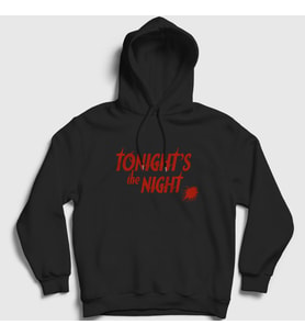 Presmono Unisex Beyaz Tonights The Night Dizi Dexter Kapüşonlu Sweatshirt 514829tt (Siyah)