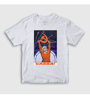 Presmono Unisex Çocuk Beyaz Slava CCCP Sovyetler Birliği T-Shirt 267699tt