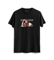 Eminem Tasarımlı Baskılı Çocuk Siyah Tshirt