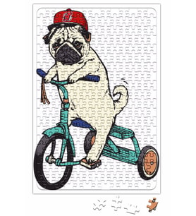Pug Köpek 02 Puzzle 240 Parça Yapboz