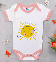 BK Kids Kişiye Özel Pembe Bebek Body Zıbın - Model 106