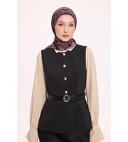 Dört Mevsim Antik Motif Viskon Velora Eşarp 6421 (Koyu Mor)