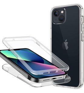 Apple iPhone 13 MiNi Kılıf 360 Şeffaf Ön Arka Koruma Silikon