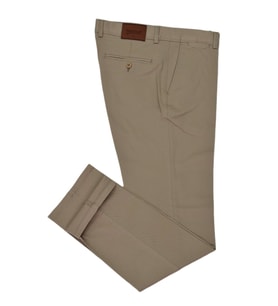 Erkek Comfort Fit Rahat Kesim Yan Cepli Pamuklu Pantolon BGL-ST03816 (Bej)