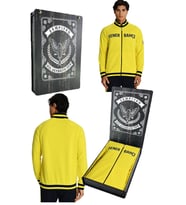 Fenerbahçe Sarı Tribün Lazer Kutulu Arma Detay Erkek Sweatshirt (Lacivert)