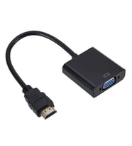 SChitec 4K/1080P Full HD HDMI to VGA Dönüştürücü Adaptör Kablo Çevirici Siyah