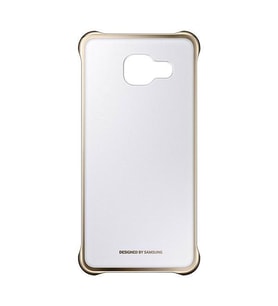 Galaxy A3 (2016) A310F ile Uyumlu Clear Back Cover Kılıf Altın EF-QA310CFEGWW