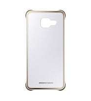 Galaxy A3 (2016) A310F ile Uyumlu Clear Back Cover Kılıf Altın EF-QA310CFEGWW